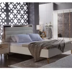 PACK  ELITE SOMMIER + 2 CHEVETS + COMMODE AVEC MIROIR + MATELAS FORMPEDIC – Image 3