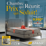 SYNERGY SOMMIER + TÊTE DE LIT GRIS + MATELAS GRATUIT