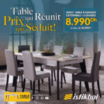 SEREZ TABLE À MANGER EXTENSIBLE + 6 CHAISES