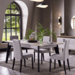 SEREZ TABLE À MANGER EXTENSIBLE + 6 CHAISES