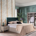 PACK SERRA SOMMIER + 2 CHEVETS + COMMODE AVEC MIROIR