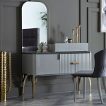 PACK SERRA SOMMIER + 2 CHEVETS + COMMODE AVEC MIROIR – Image 7