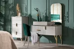 PACK SERRA SOMMIER + 2 CHEVETS + COMMODE AVEC MIROIR – Image 4