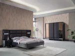 VIOLA PACK LIT + 2 CHEVETS LED +COMMODE +MIROIR – Image 2