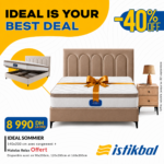 IDEAL SOMMIER AVEC RANGEMENT + TÊTE DE LIT + MATELAS