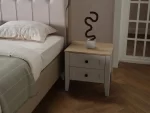 FIONA SOMMIER AVEC RANGEMENT + TÊTE DE LIT + 2 CHEVETS + MATELAS – Image 9