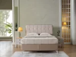 FIONA SOMMIER AVEC RANGEMENT + TÊTE DE LIT + 2 CHEVETS + MATELAS – Image 4