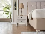 FIONA SOMMIER AVEC RANGEMENT + TÊTE DE LIT + 2 CHEVETS + MATELAS – Image 11